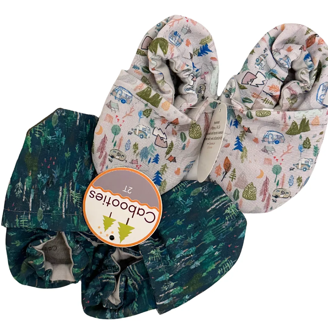 LE: Summer Forest Eco-Canvas Baby Shoes