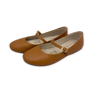 Leather Mary Janes, Camel