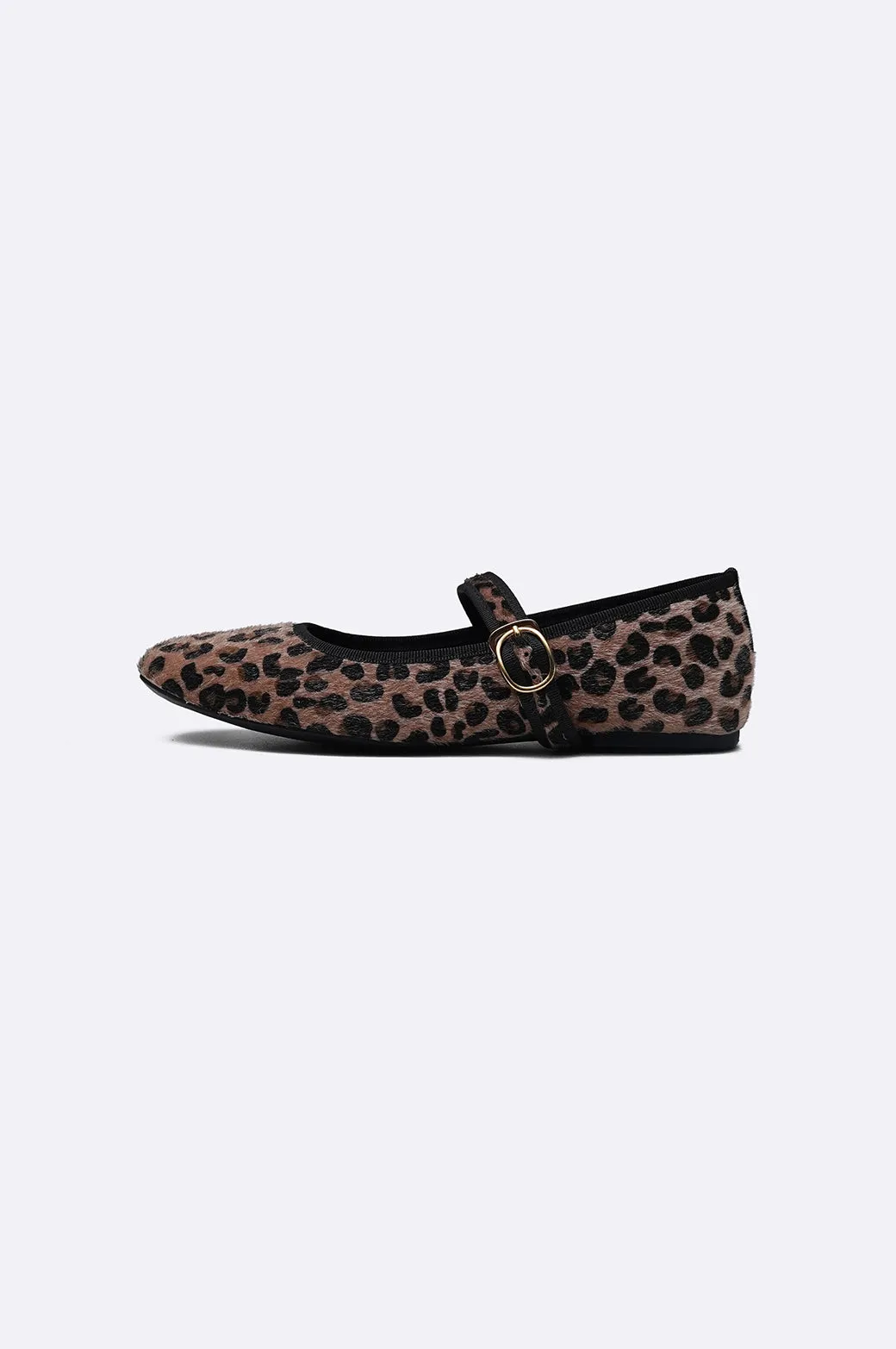 LEOPARD MARY-JANES