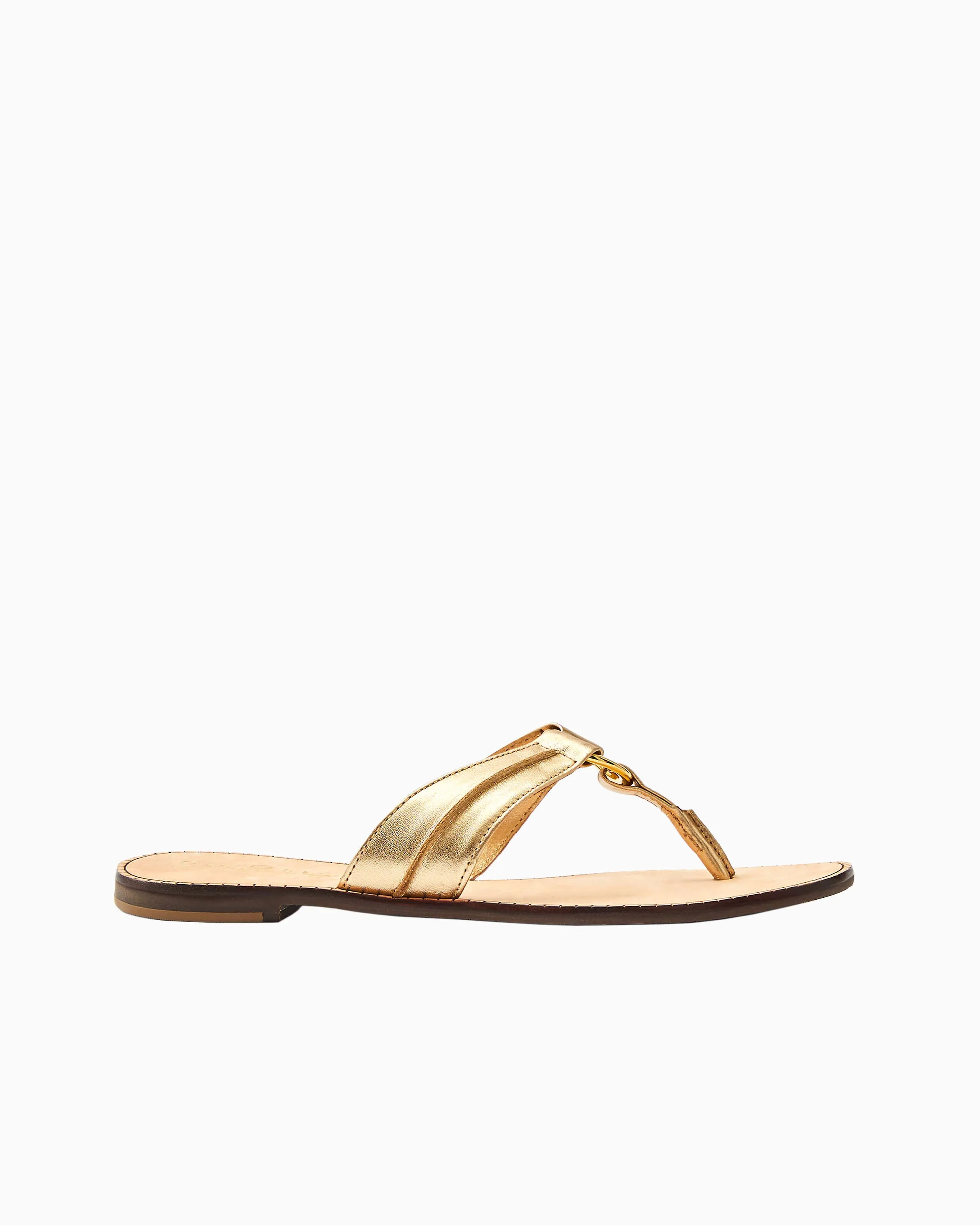 Lilly Pulitzer McKim Sandal Gold Metal