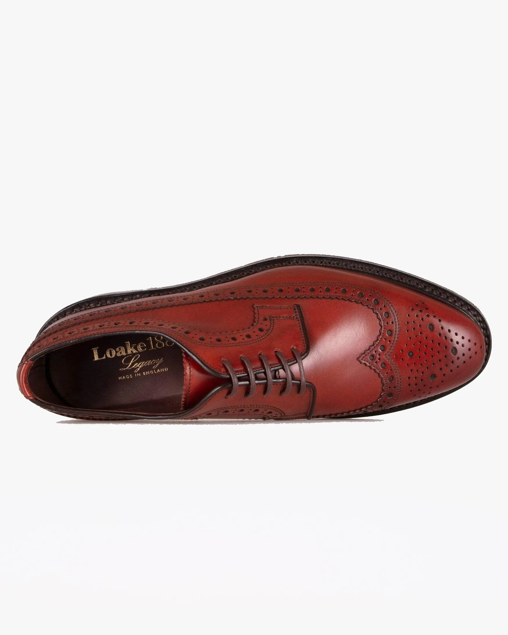 Loake 1880 Country Birkdale Brogue Derby Shoe - Conker