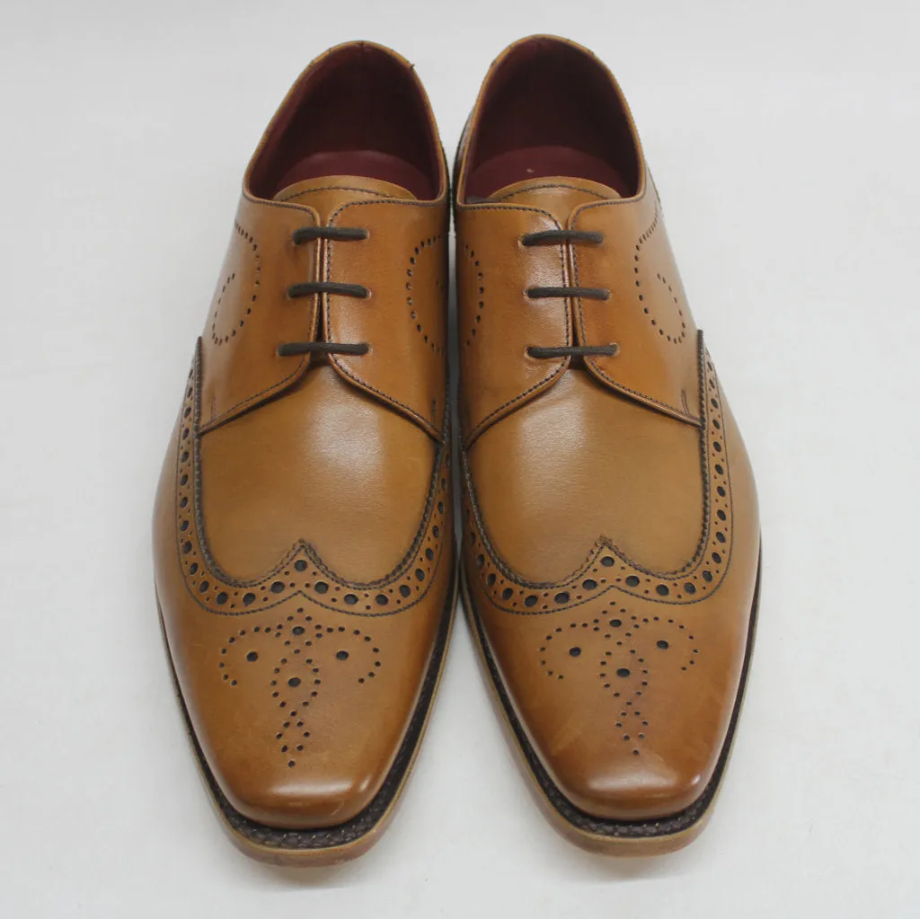 Loake Mens Shoes Kruger Brogue Wingtip Work Casual Flat Leather - UK 7.5