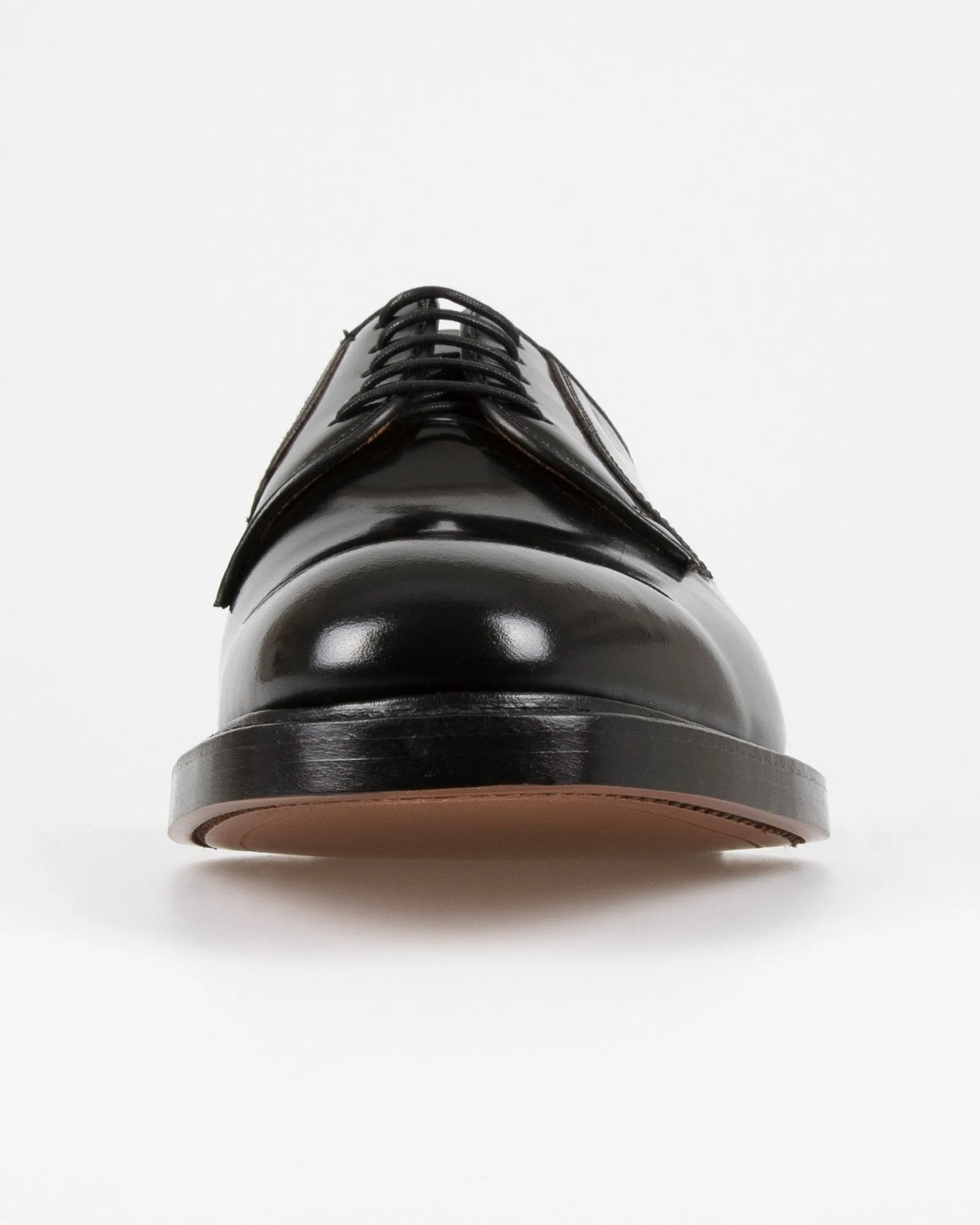 Loake Professional 771B Polished Plain Derby Shoe - Black