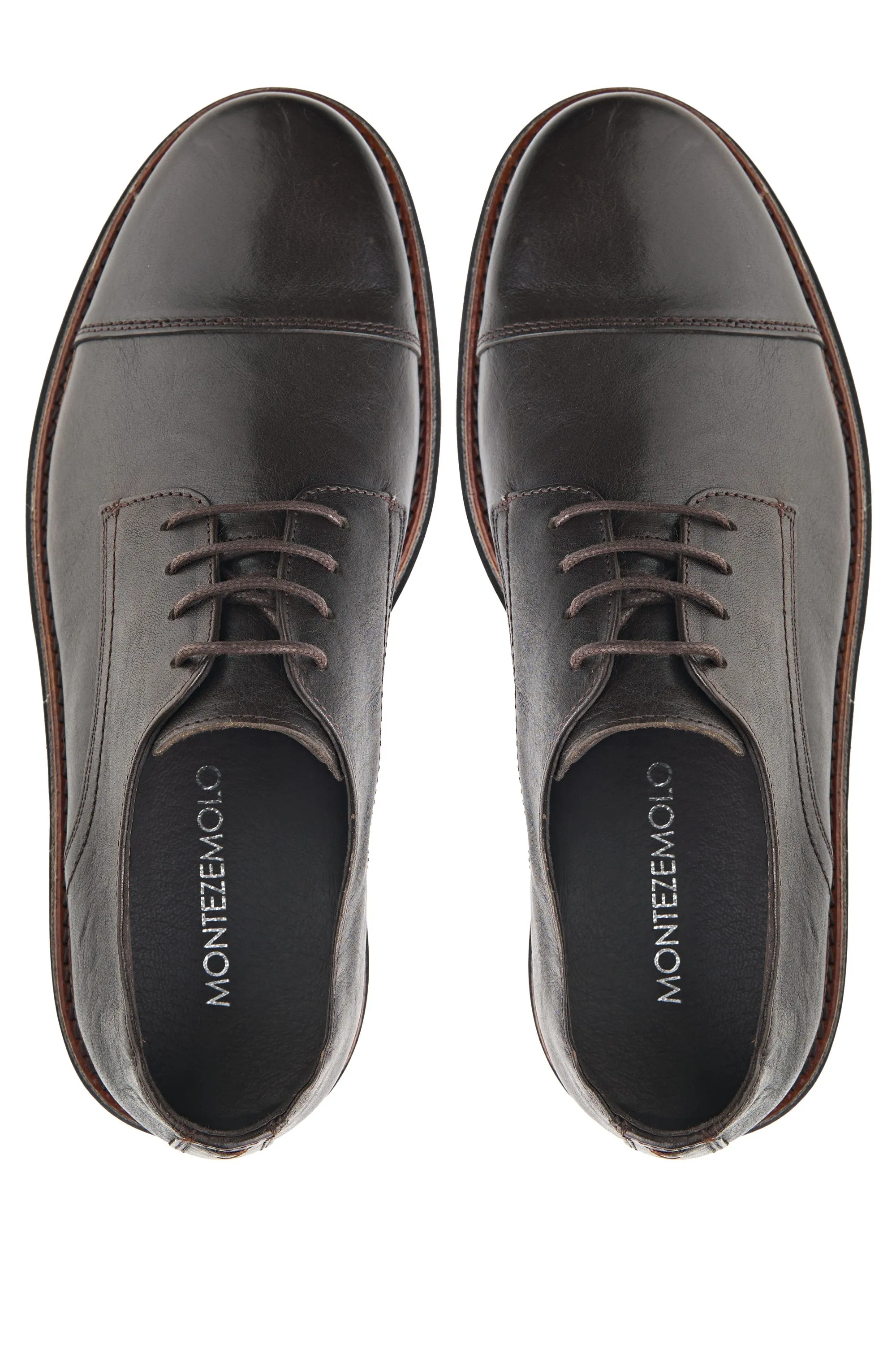 Lug Sole Leather Derby Shoes