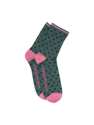 Lurex Glitter Dots Socks Knowledge CottonApparel