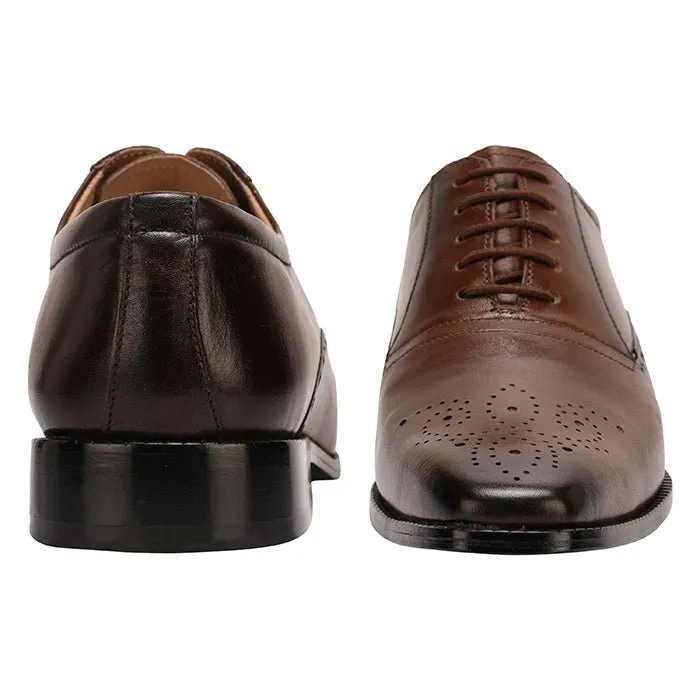 Lush Leather Derby Style Dress Shoes