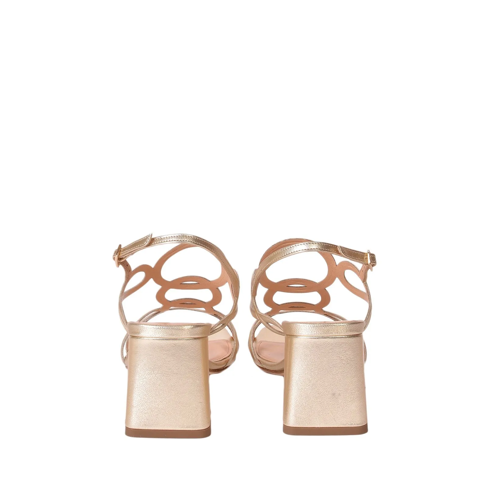 Luxor Gold Leather Sandals