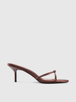 Maeve Slipper - Satin Brown