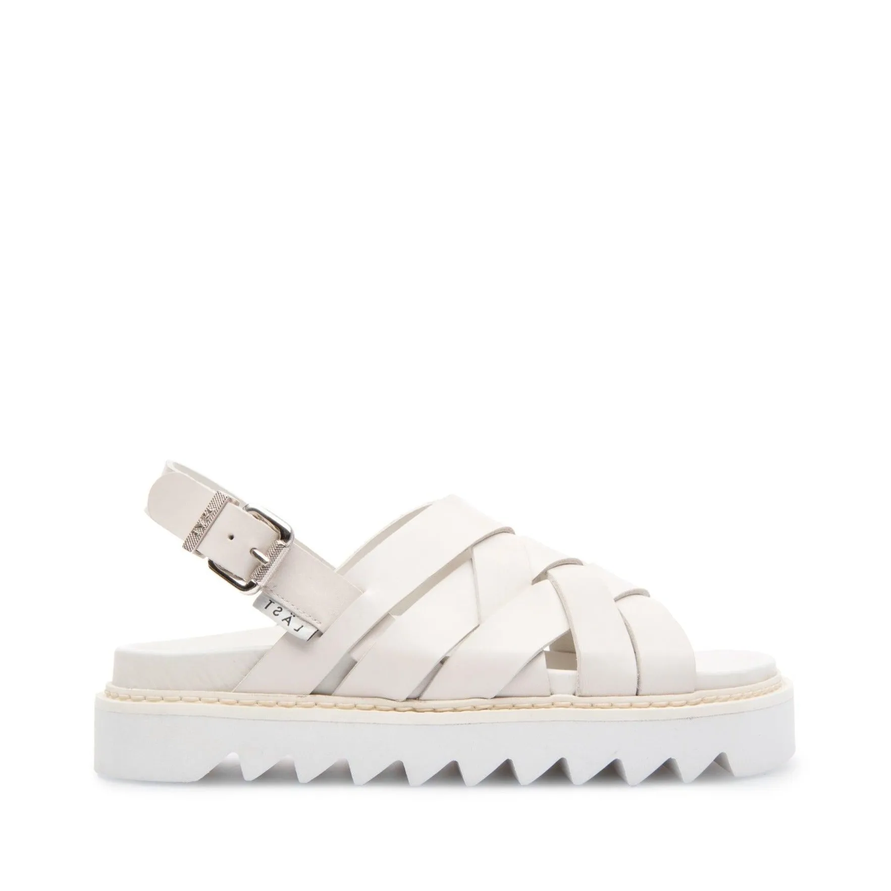 Maggie Off White Leather Chunky Sandals