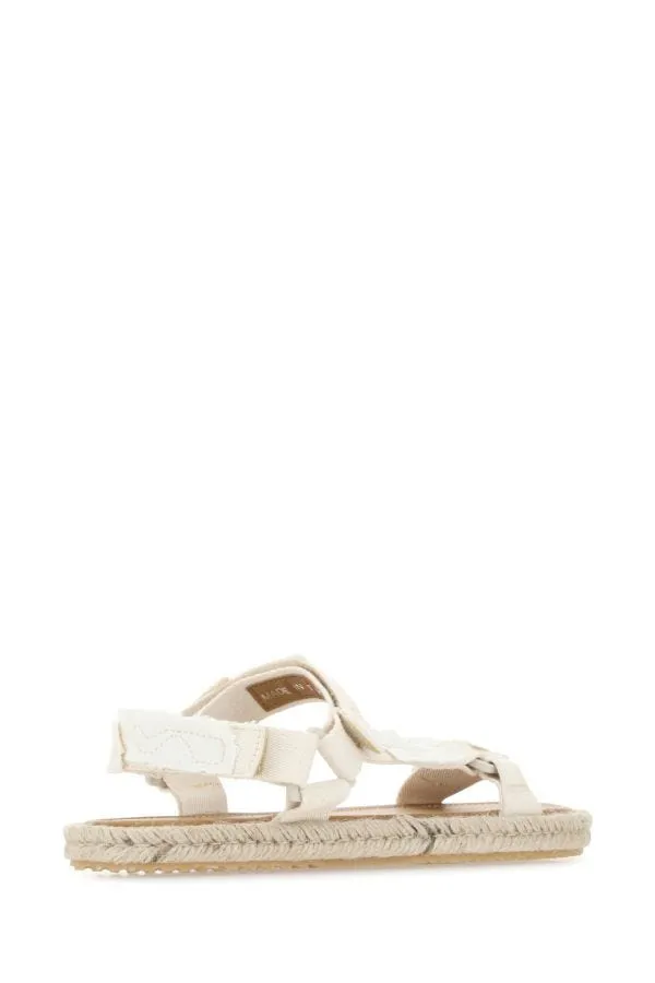 MAISON MARGIELA | Ivory canvas Trekking sandals