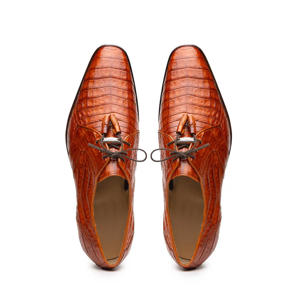 Marco Di Milano Lacio Caiman Brandy Derby Shoes