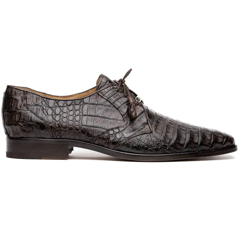 Marco Di Milano Lacio Derby Brown Caiman Shoes