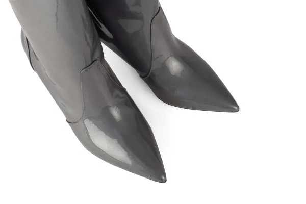 Marla London Fog Patent Leather Pull-on Boots