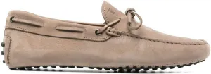 Men's Gommini Nubuck Driving Shoes in Beige | Size 6 | XXM0GW054706RNC413