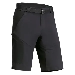 Men's long shorts Quechua MH500 for hiking, black