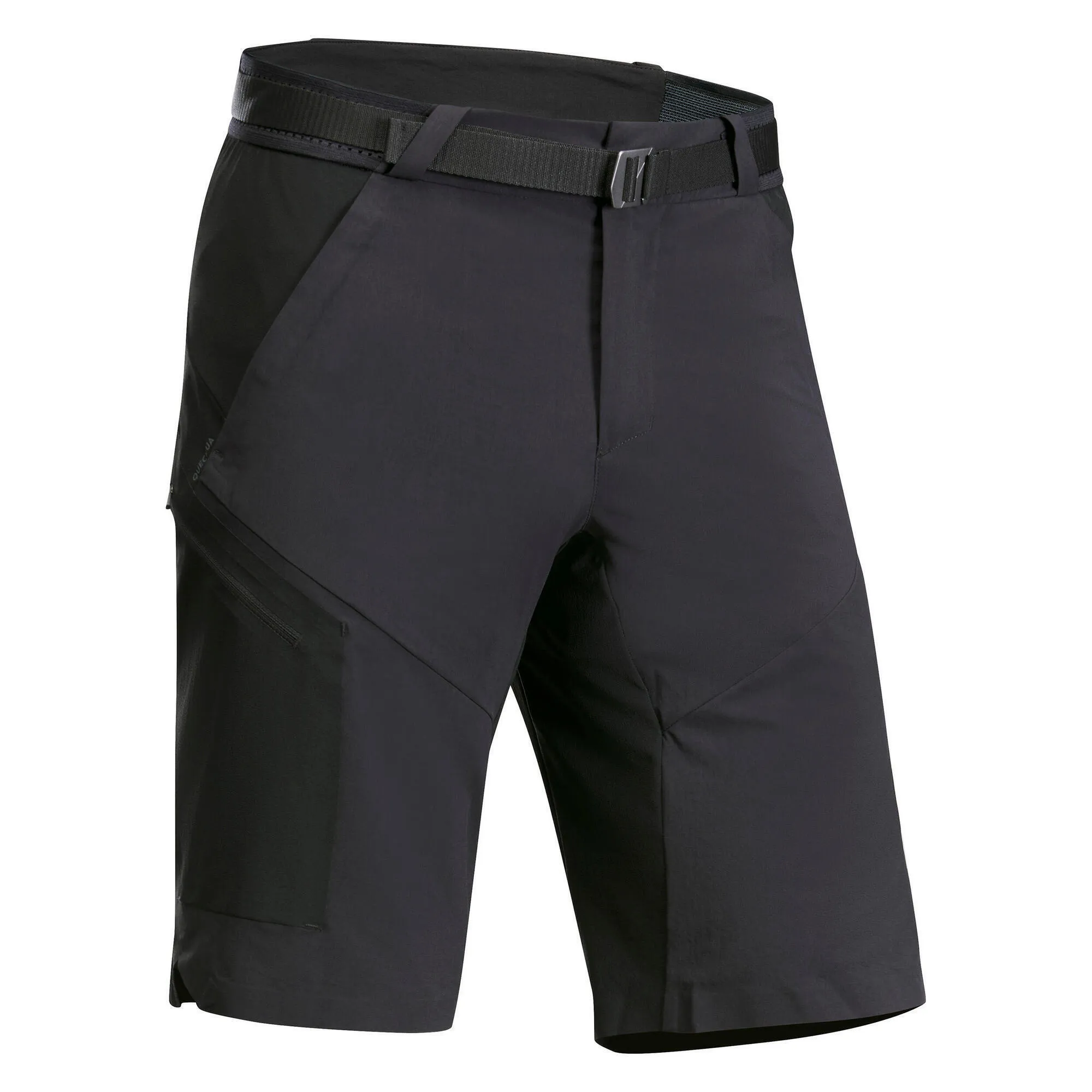 Men's long shorts Quechua MH500 for hiking, black