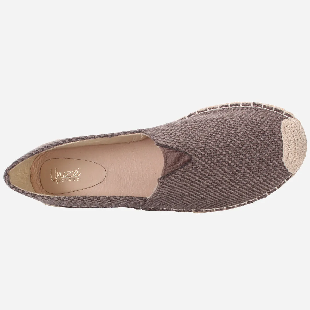 Mens "SIDON" Canvas Flat Espadrille Shoes