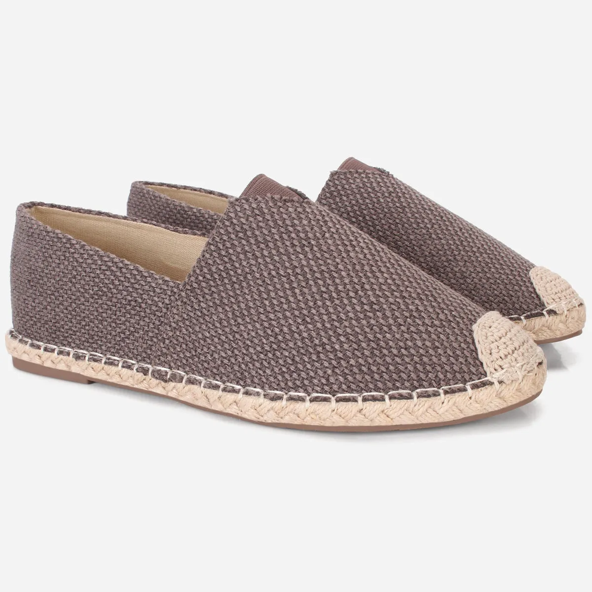 Mens "SIDON" Canvas Flat Espadrille Shoes