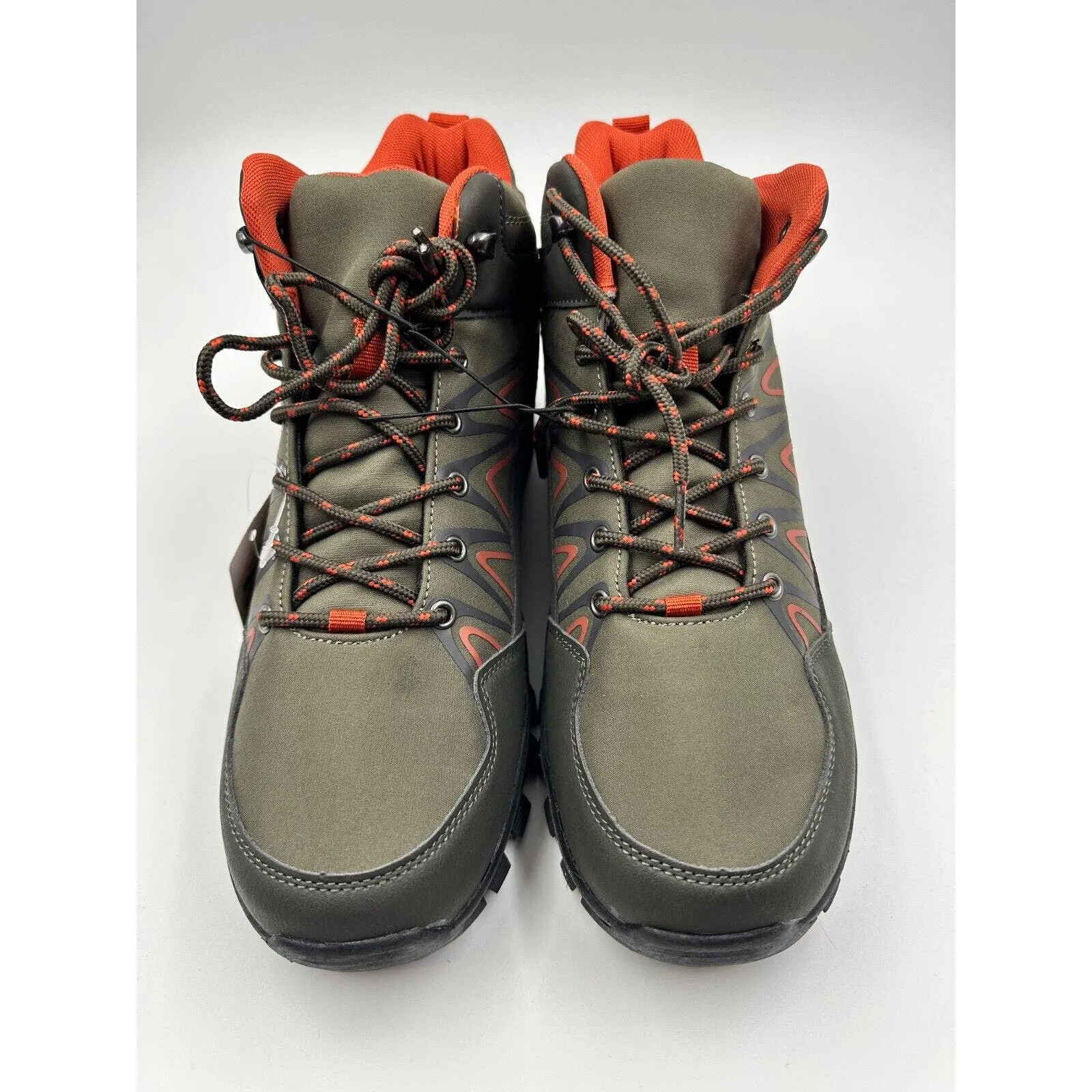 Men's Size 11 Olive Green and Orange Hikers.