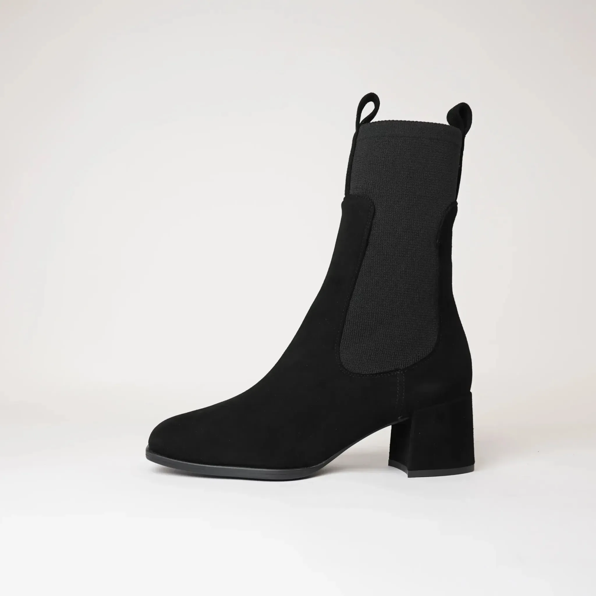 Mieres Black Suede Boots