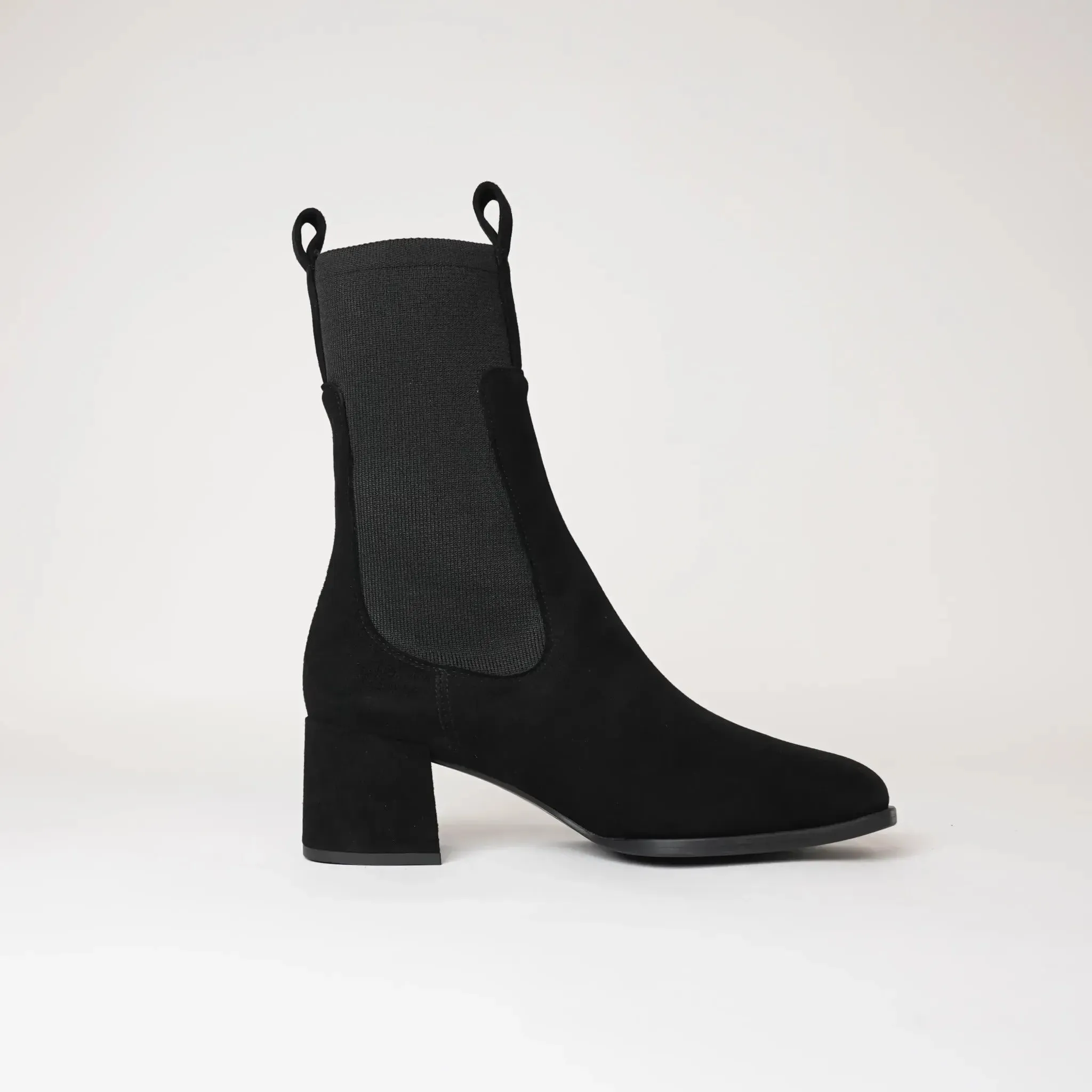 Mieres Black Suede Boots