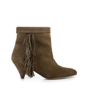 Mimi Suede Khaki Boots