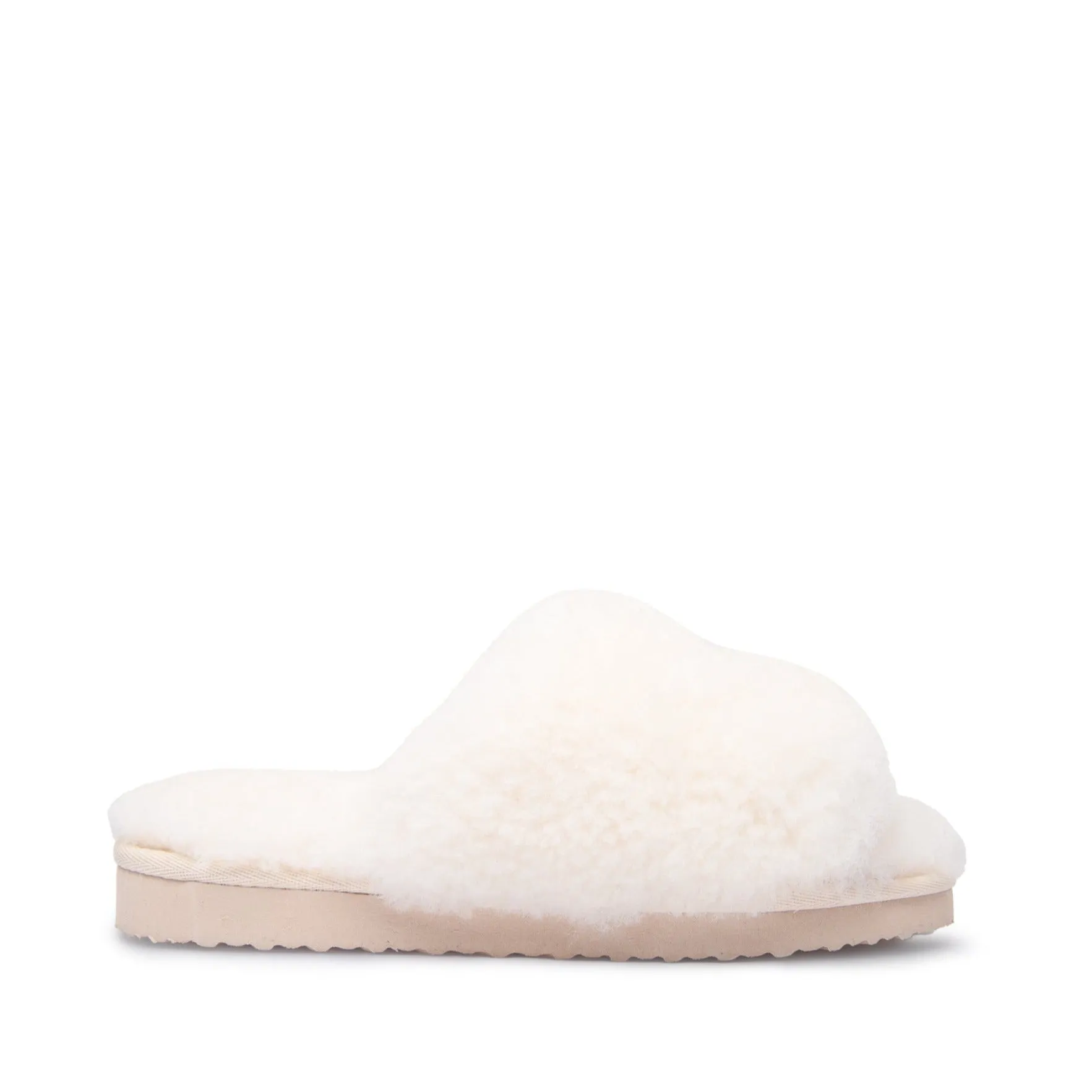 Miriam Off White Fur Slippers