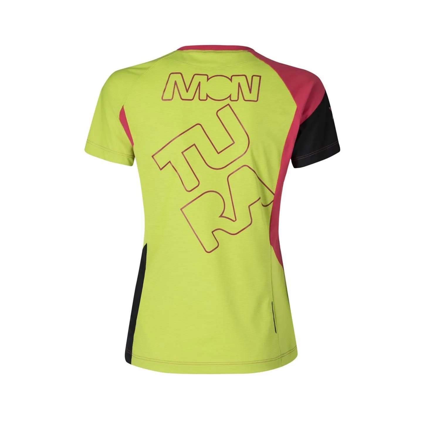 MONTURA ROCK T-SHIRT WOMAN - ROSA SUGAR/VERDE LIME