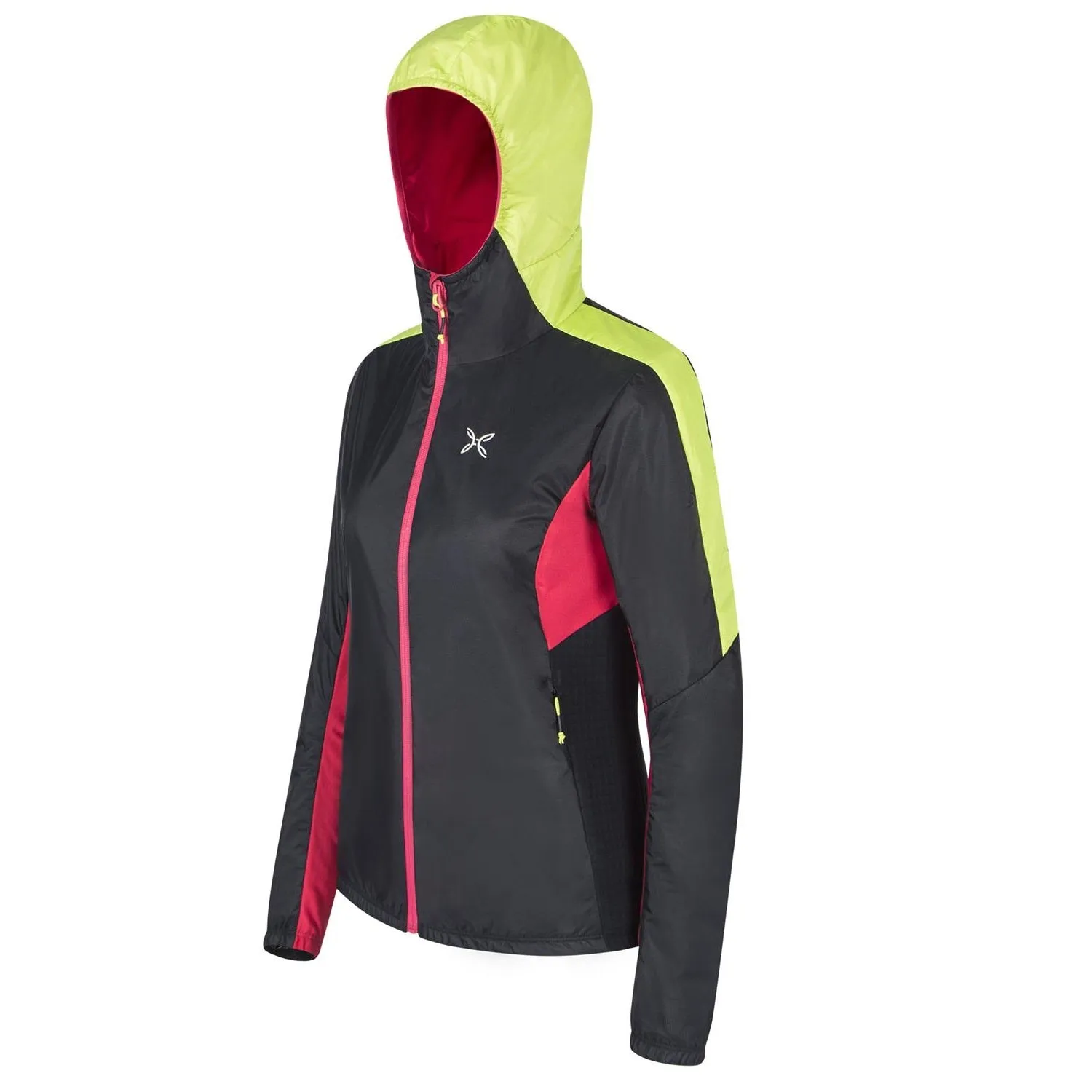 MONTURA WONDERLAND JACKET Giacca donna ibrida colore Nero/Verde Lime