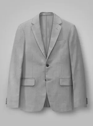 Napolean Worsted Light Gray Wool Jacket