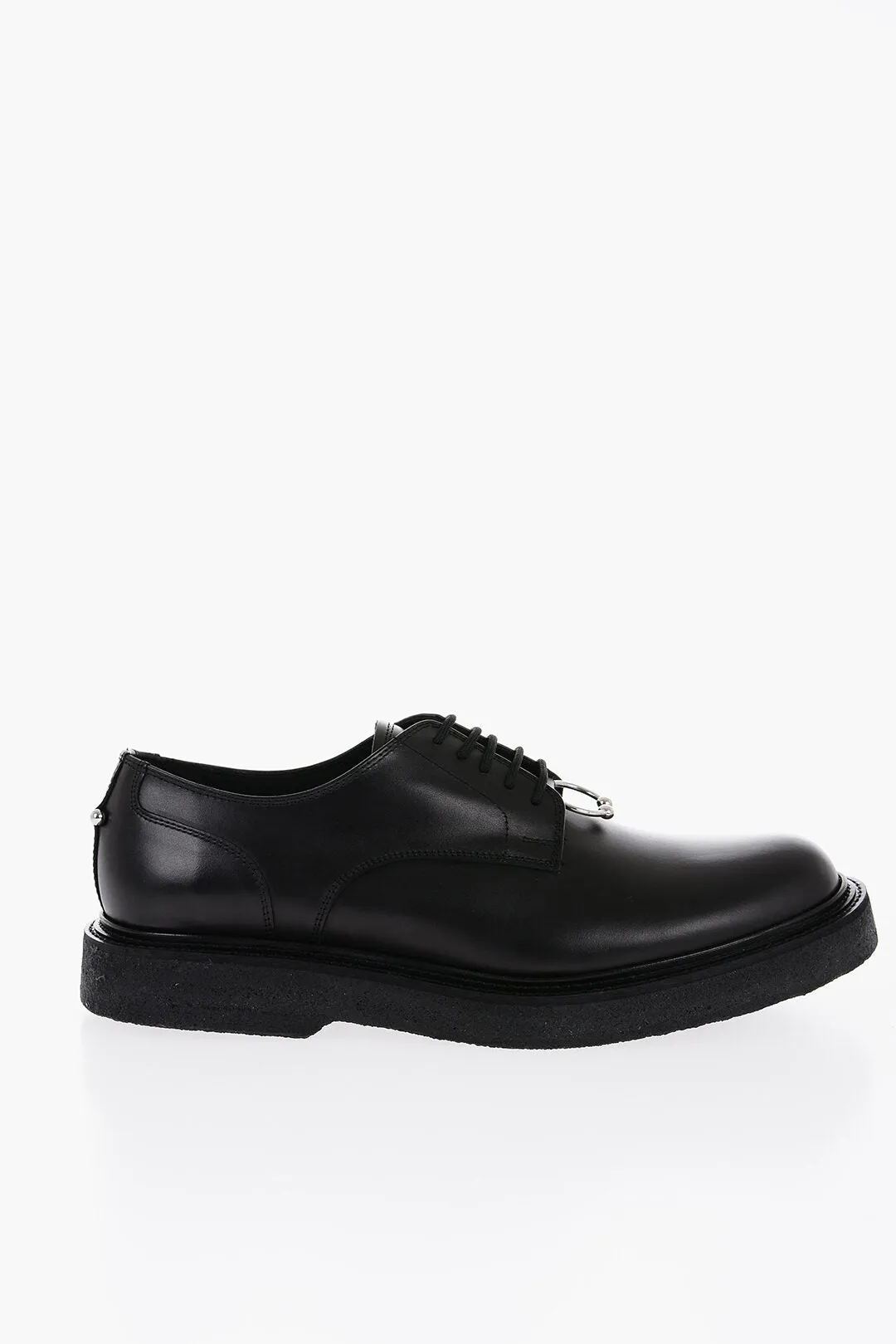 Neil Barrett Leather Derby Shoes With Piercing