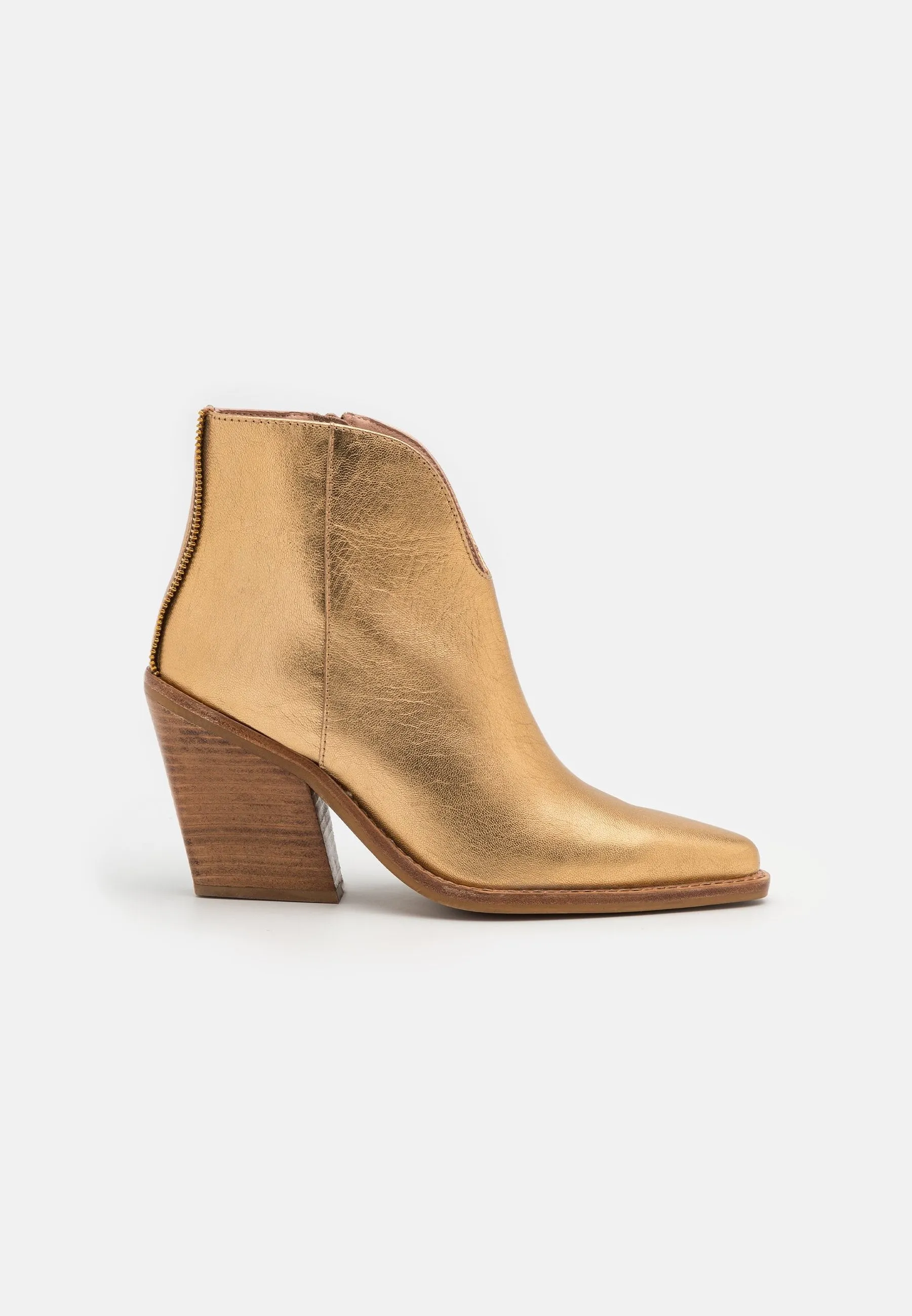 New Kole Gold Low Ankle Boots