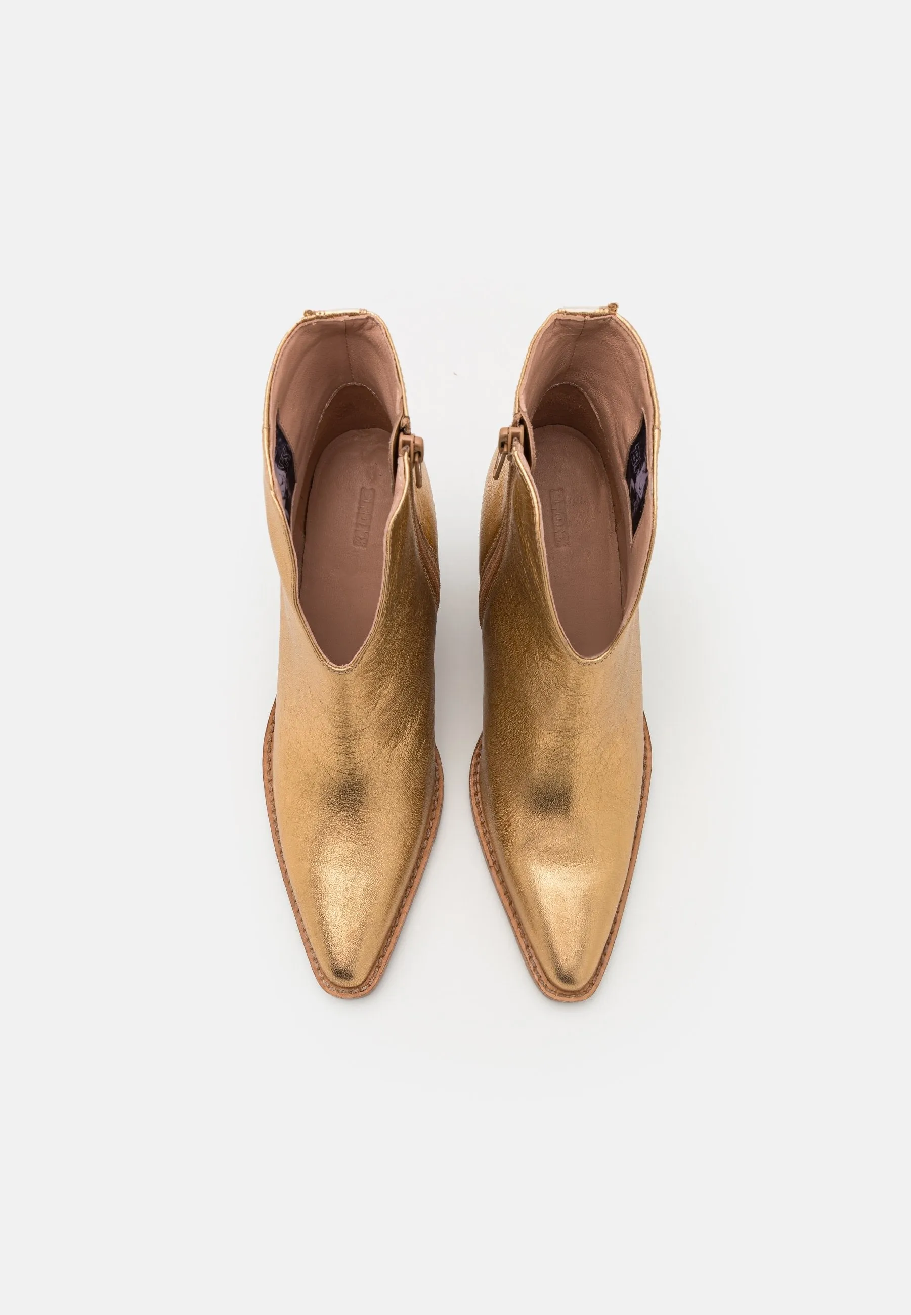 New Kole Gold Low Ankle Boots