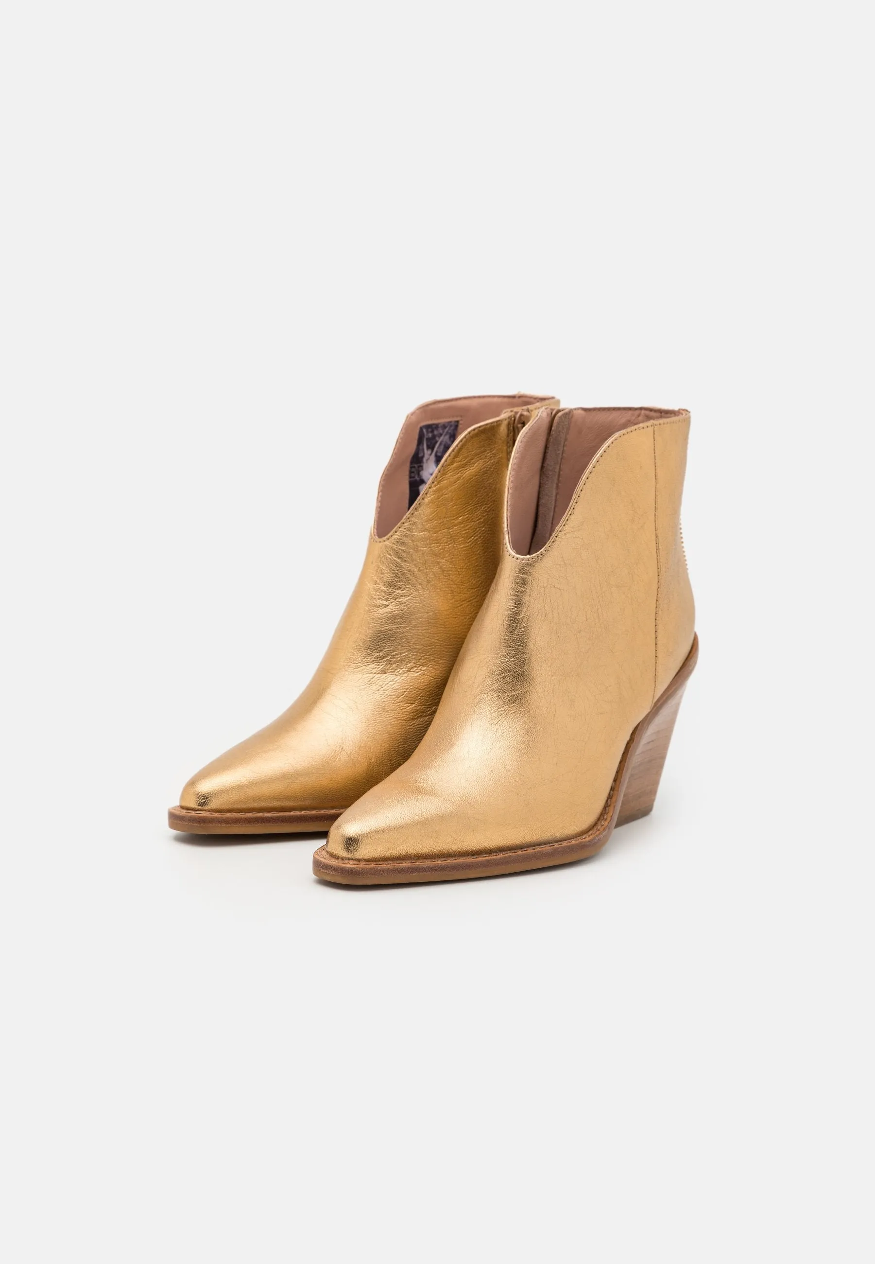 New Kole Gold Low Ankle Boots