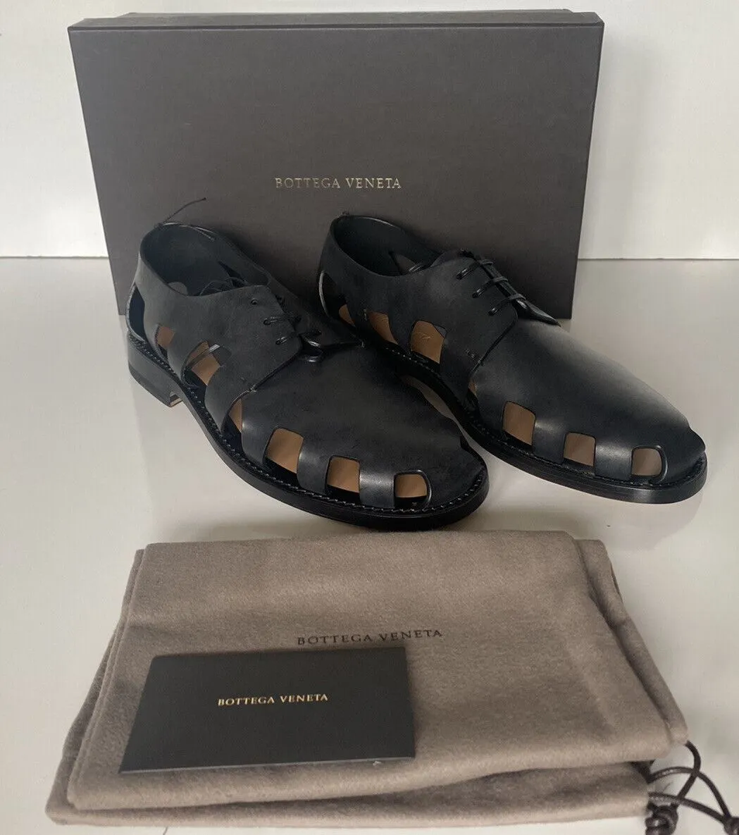 NIB $890 Bottega Veneta Men's Derby Leather Shoes Cut-out Details 11.5 US 574829