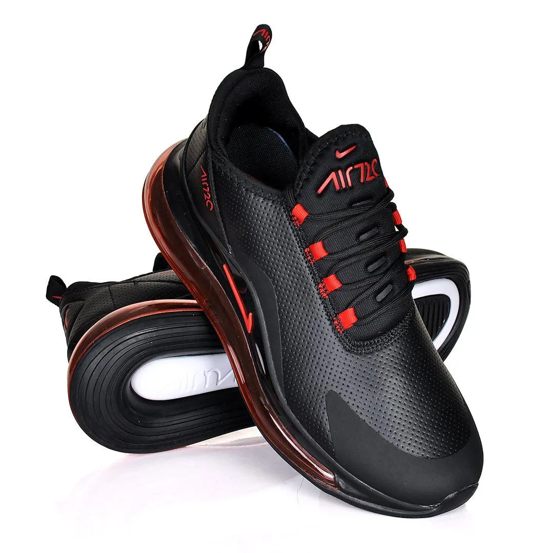 NK Max 720 Breathable Sneakers- Black Red