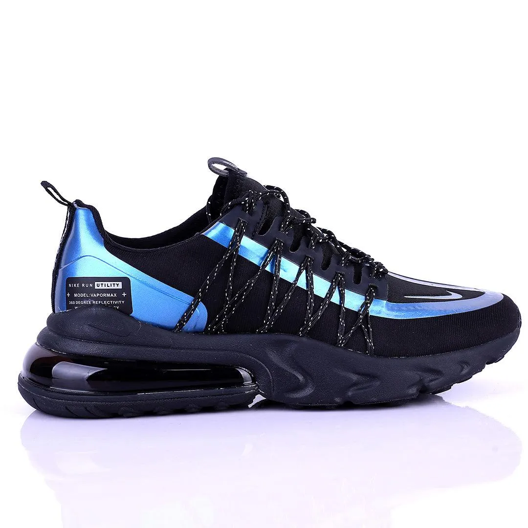 NK Run Utility  360 Degree Blue Reflectivity Black Sneakers Designed