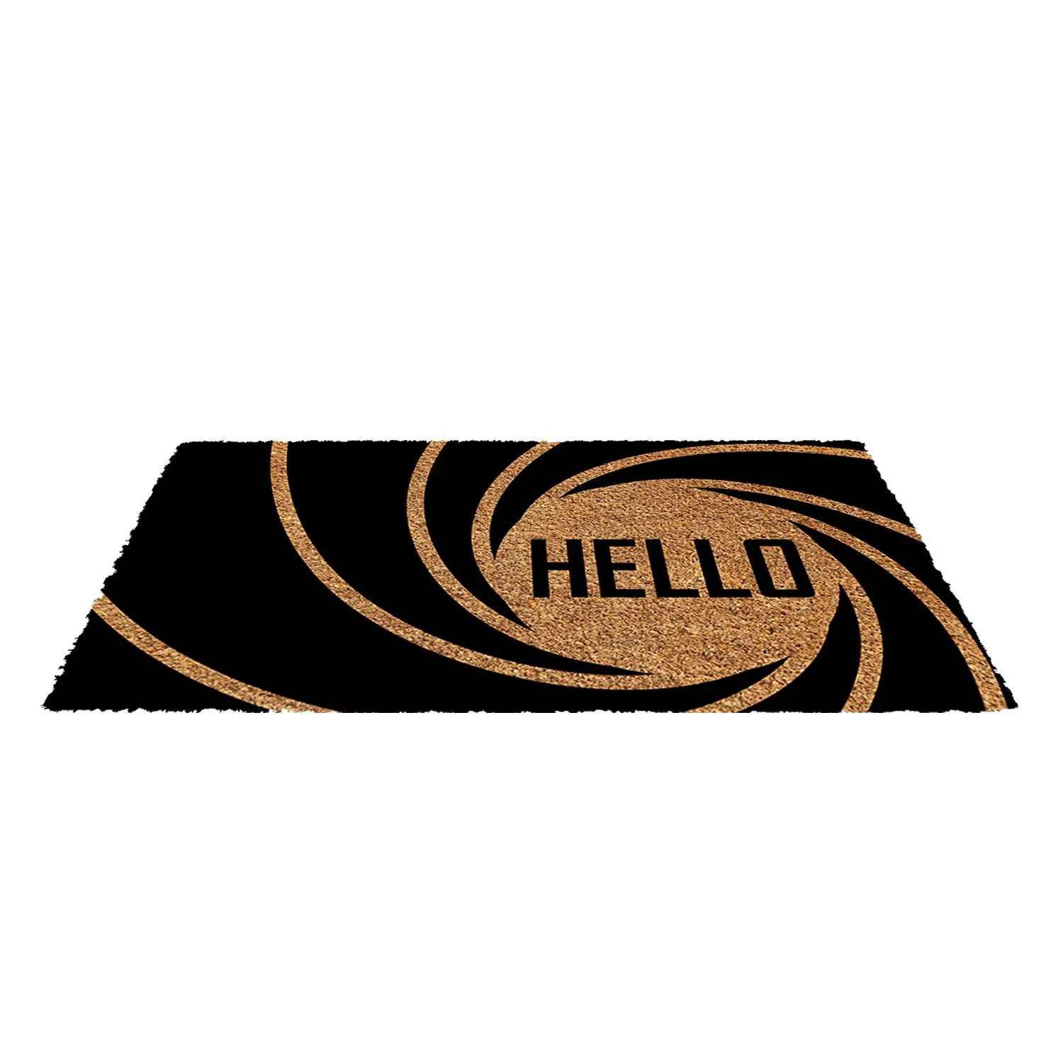 OnlyMat Hello Printed 007 Bond Natural Coir Doormat