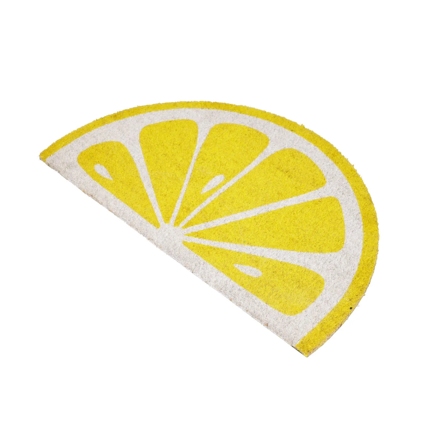 OnlyMat Lemon Shape Floor Natrual Coir Anti-Slip Floor Mat