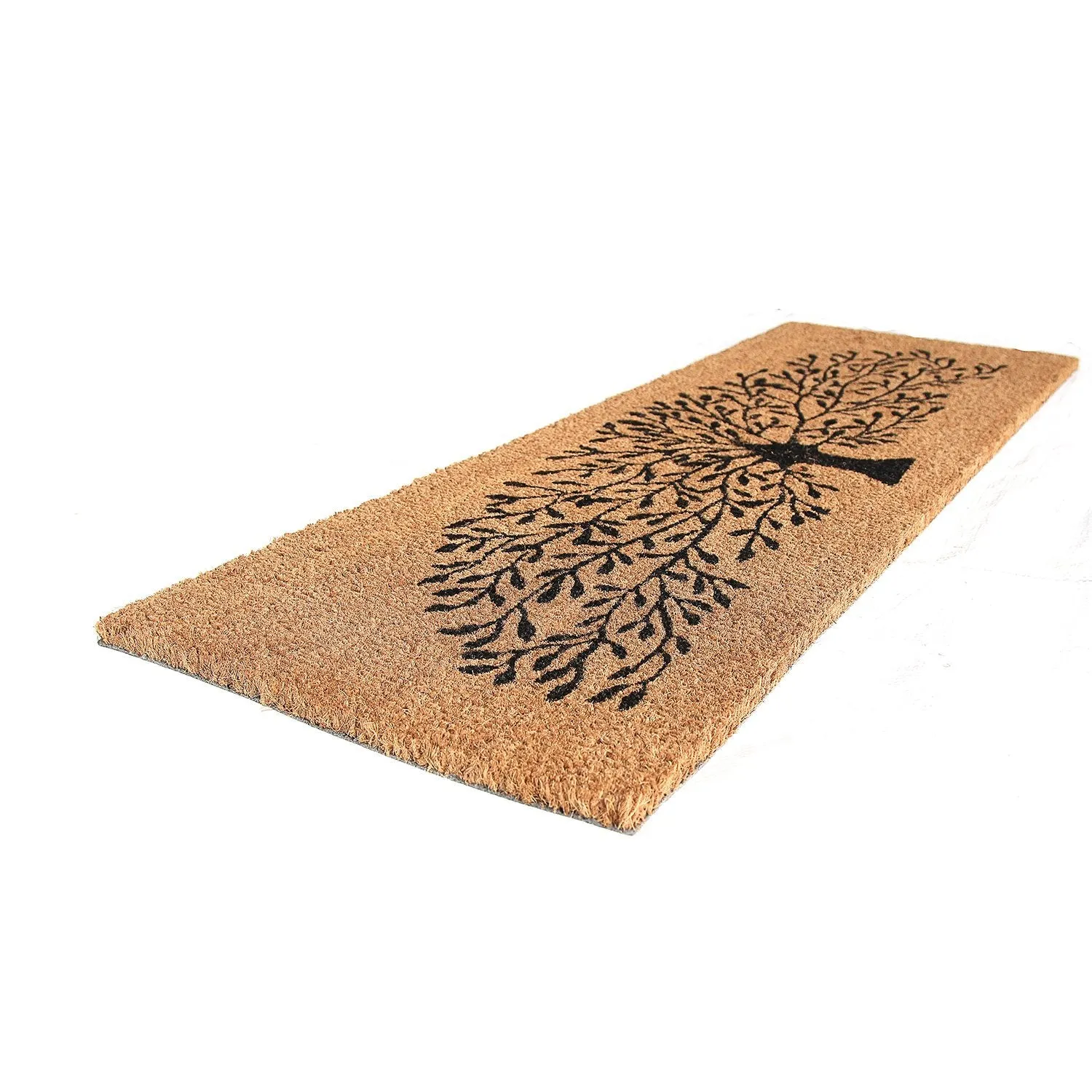 OnlyMat Tree Printed Natural Coir Door mat (120cm x 40cm )