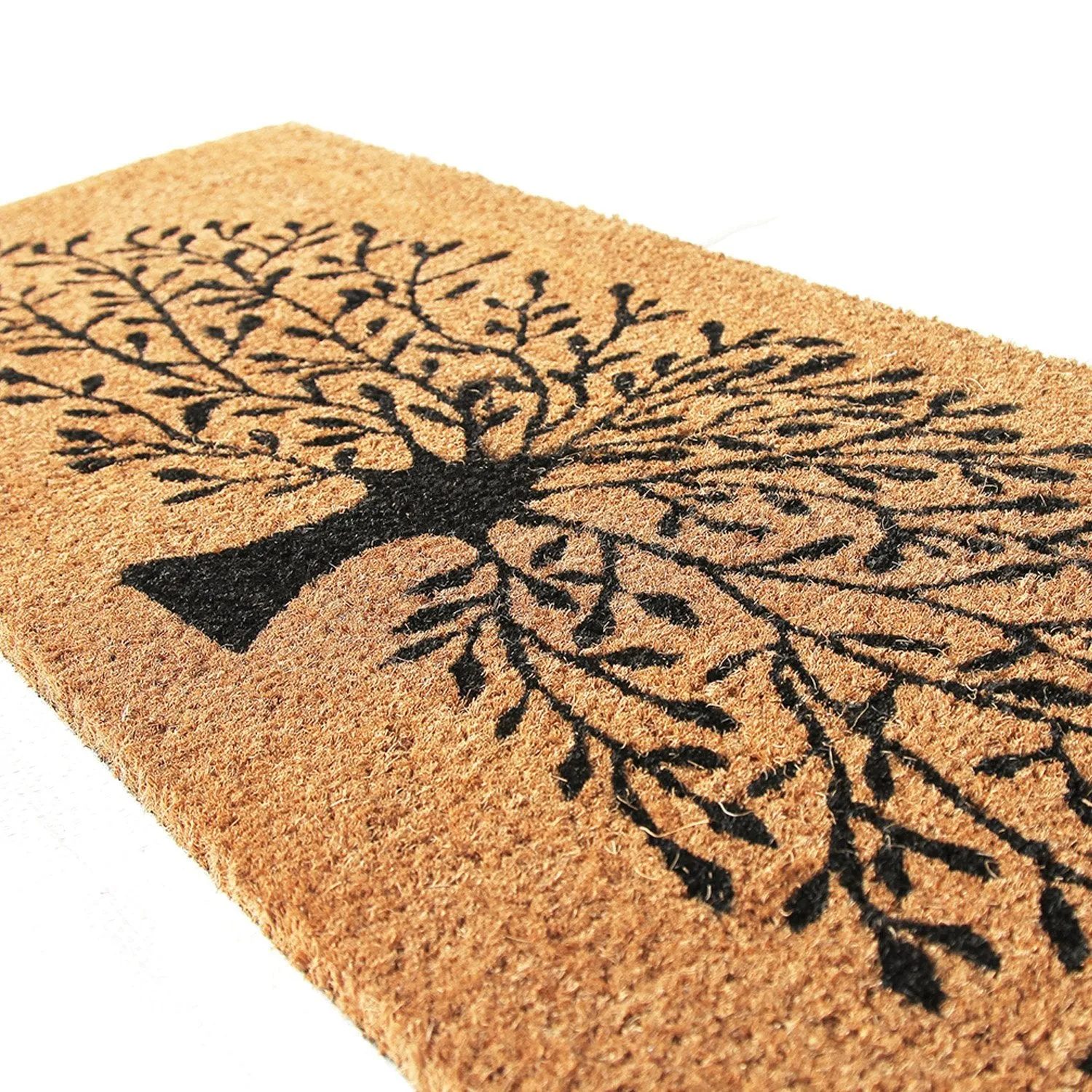 OnlyMat Tree Printed Natural Coir Door mat (120cm x 40cm )