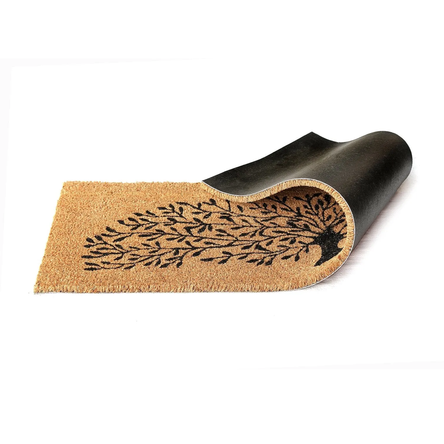 OnlyMat Tree Printed Natural Coir Door mat (120cm x 40cm )