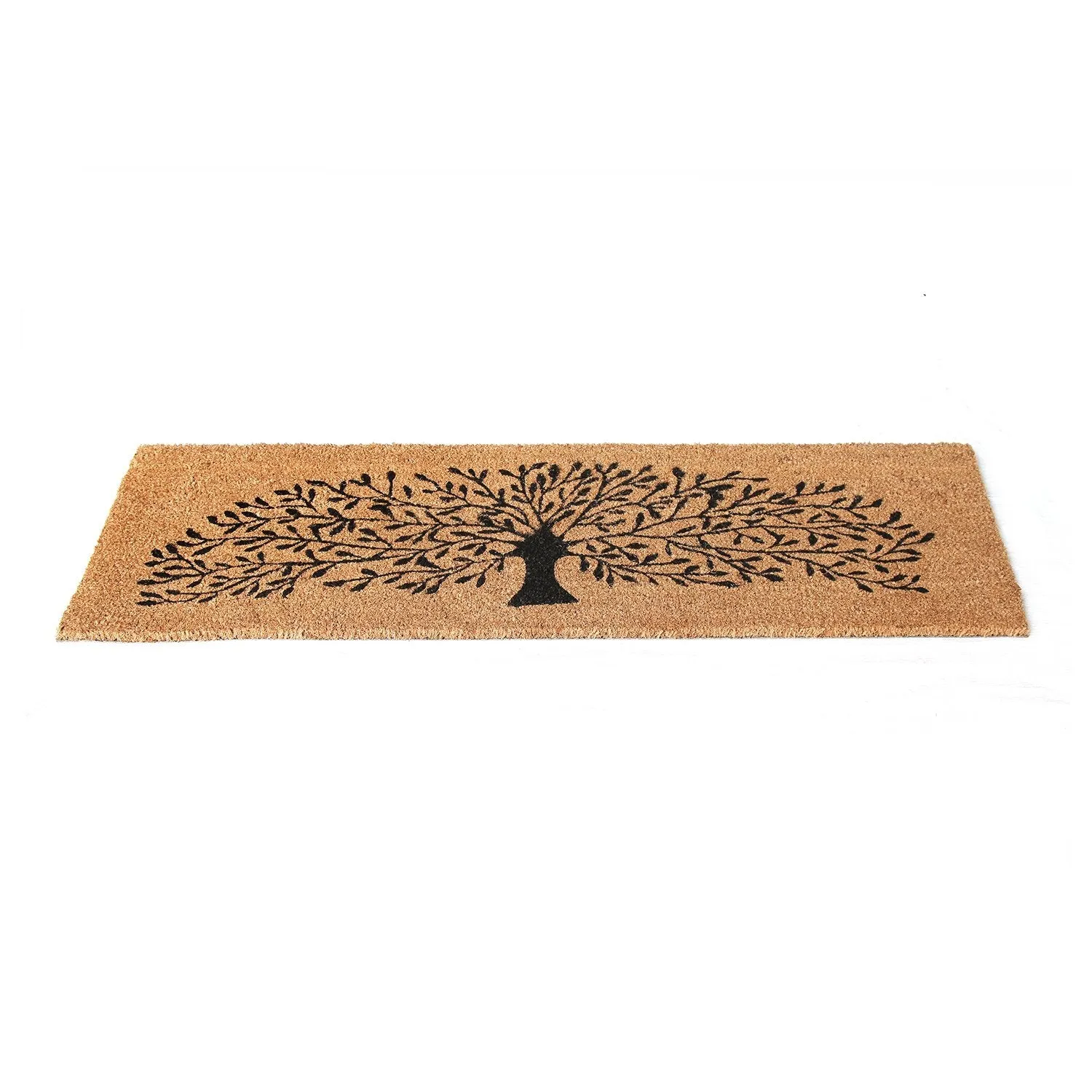 OnlyMat Tree Printed Natural Coir Door mat (120cm x 40cm )