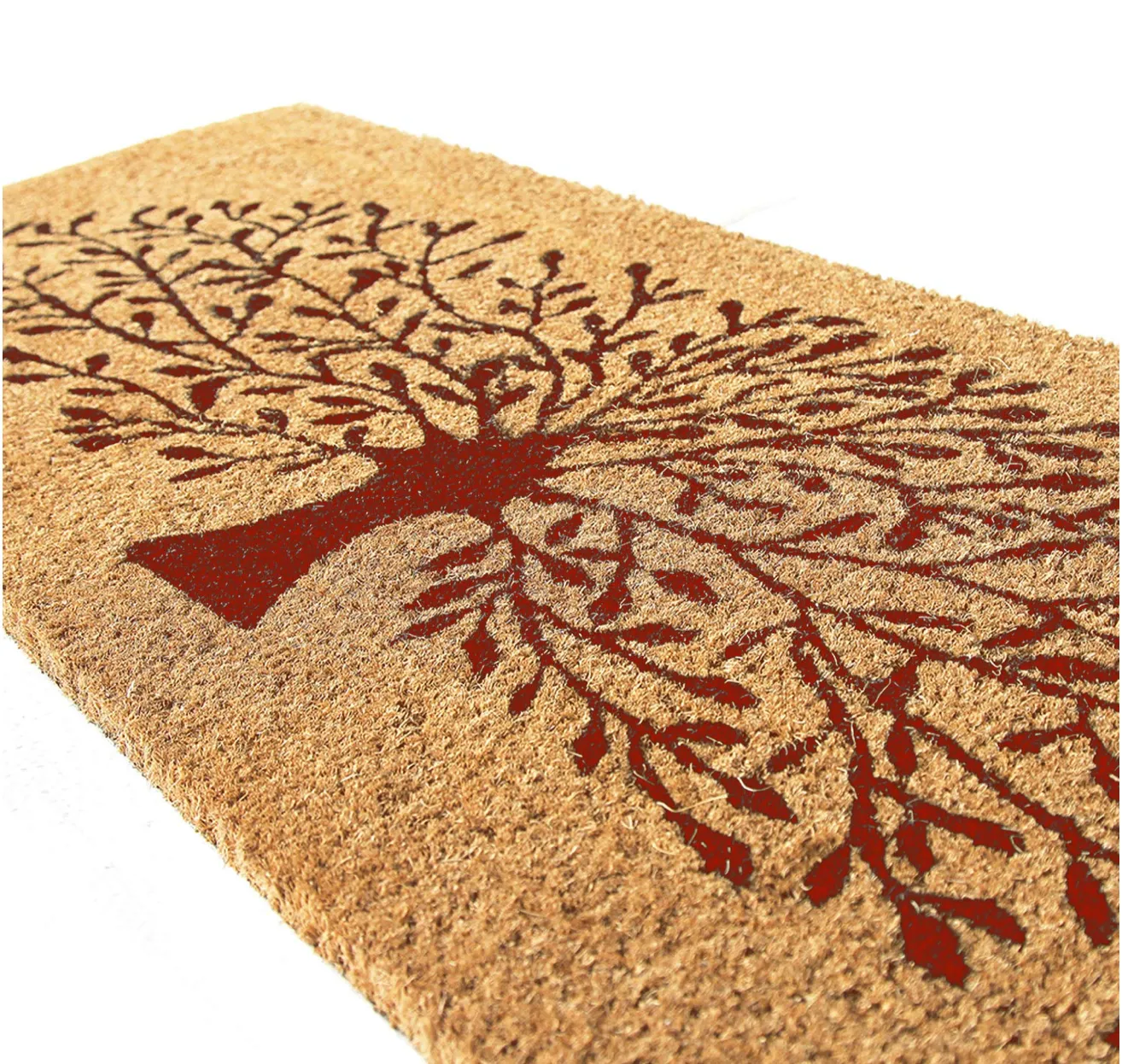 OnlyMat Tree Printed Natural Coir Doormat (120 x 40) - 2 Colour Options