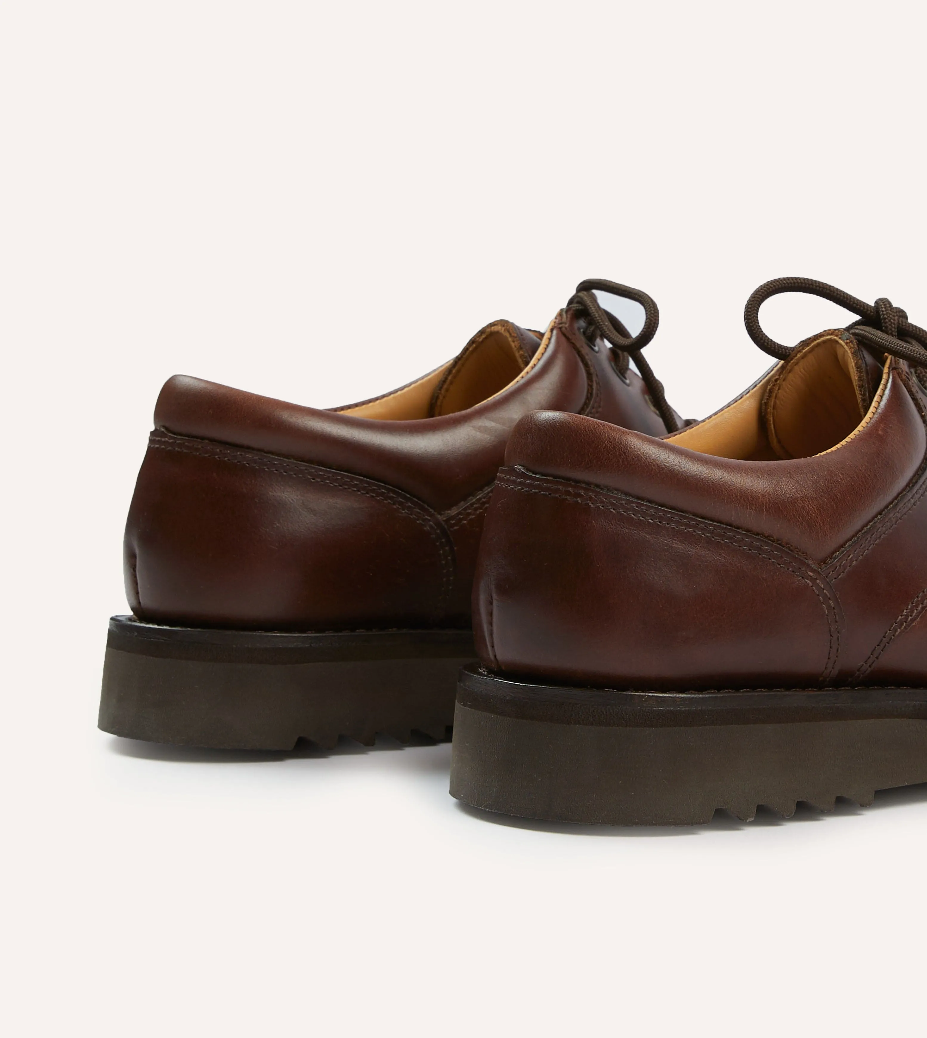 Paraboot Thiers Brown Calf Leather Derby Shoe