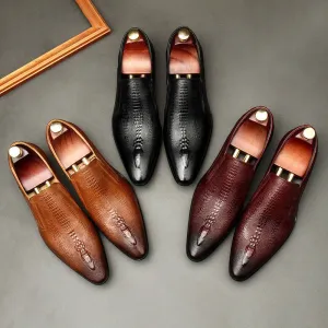 Pointed Toe Leather Shoes Business Suits Men's Shoes Cover Feet