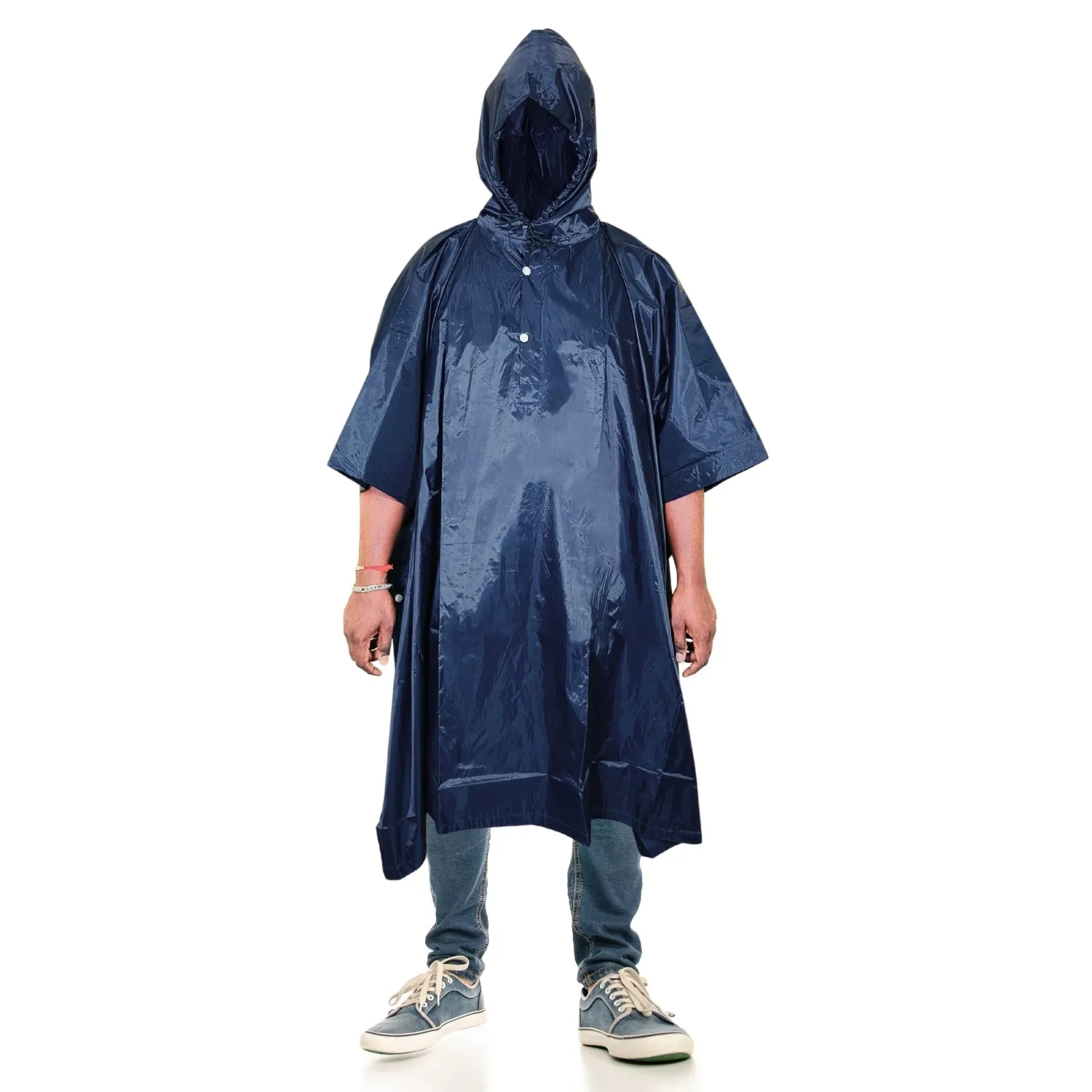 Prokick Polyester PVC Coating Rain Poncho for Men and Women, Free Size