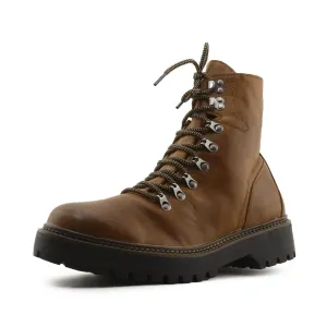 Pull & Bear Zipper Laces Hiking Boots | 100% Authentic Leather