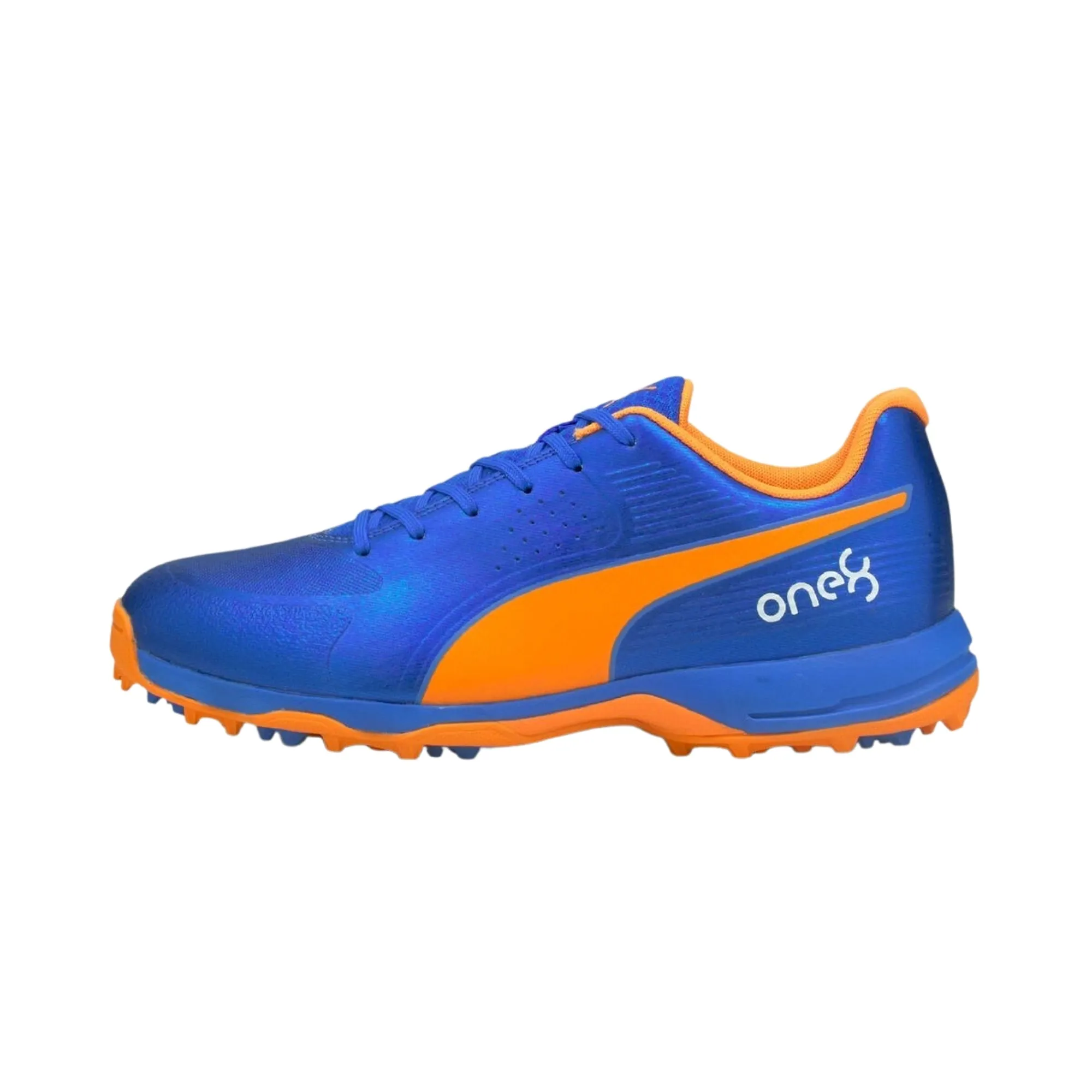 Puma Cricket Shoes One 8, Blue/Orange