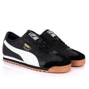 Puma Roma 68 Created Horse Logo Sneaker-Black